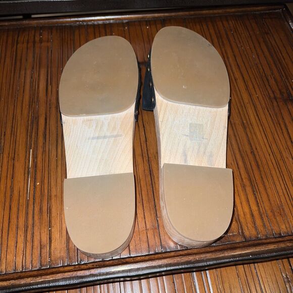 COACH BLEEKER SLIDE SUEDE SANDALS BLACK COLOR SIZE 9 EXCELLENT COMFORTABLE - Picture 5 of 6